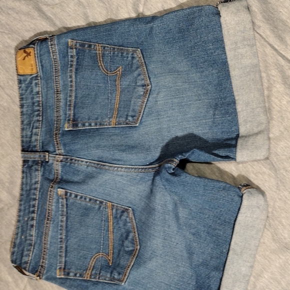 AMERICAN EAGLE OUTFITTERS SZ 10 STRETCH DENIM SHORTS - Picture 7 of 10